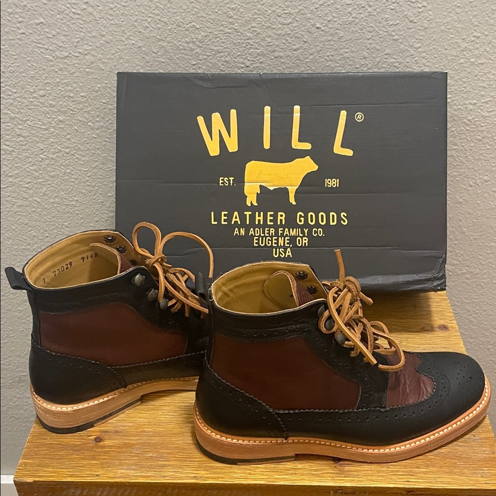 NIB Women’s Will Leather Wing Tip Boot, size 7 - Picture 8 of 9